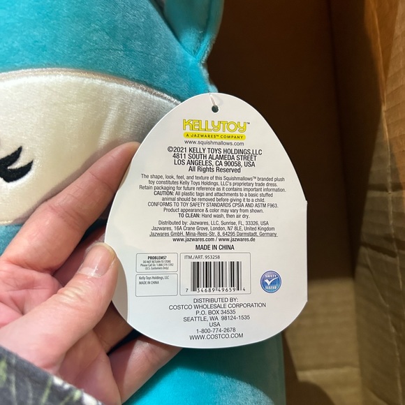 NWT Pania 16 inch Squishmallow teal fox - Picture 5 of 5